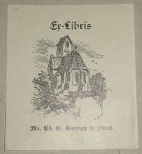 Göllner Elemér 1898-1972: Ex libris Mr. Ph. E. György de Ikland