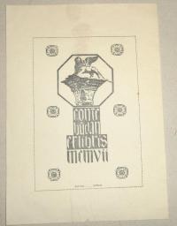 Schmidt, Botho Robert 1886-1944: Ex libris Conte Budan